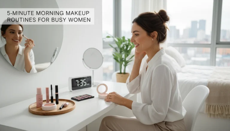 5-Minute Morning Makeup Routine for Busy Women with Tinted Moisturizer
